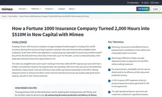 Preview of the Fortune 1000 Insurance Company Case Study