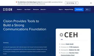 Preview of the Center for Environmental Health (ceh) Case Study