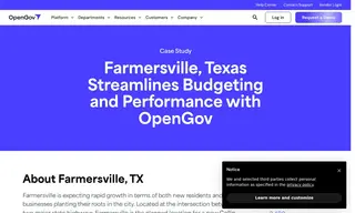 Preview of the City of Farmersville, Texas Case Study