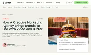 Preview of the Influence Media Case Study