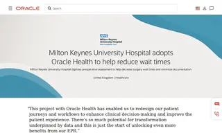 Preview of the Milton Keynes University Hospital Case Study