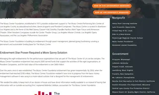 Preview of the The Music Center Foundation Case Study
