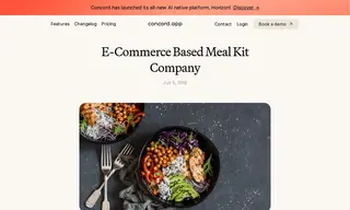 Preview of the E-Commerce Based Meal Kit Company Case Study