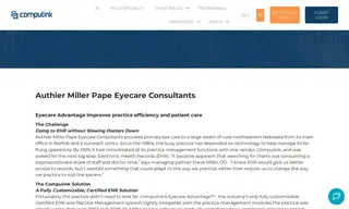 Preview of the Authier Miller Pape Eyecare Consultants Case Study