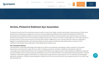 Preview of the McGee, Pickard & Robinson Eye Associates Case Study