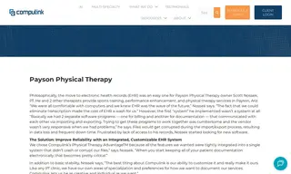 Preview of the Payson Physical Therapy Case Study
