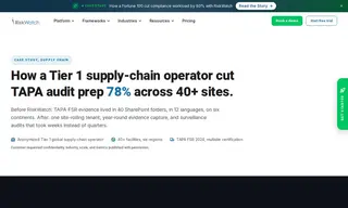 Preview of the Anonymized Tier 1 Global Supply-chain Operator Case Study
