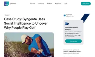 Preview of the Syngenta Case Study