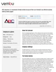 Preview of the ABC Industries LLC Case Study