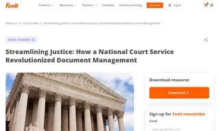 Preview of the National Court Service Case Study