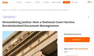 Preview of the National Court Service Case Study