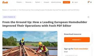 Preview of the Leading European Homebuilder Case Study