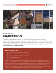 Preview of the Marketron Case Study