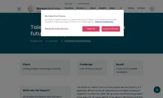 Preview of the Leading Medical Technology Company Case Study