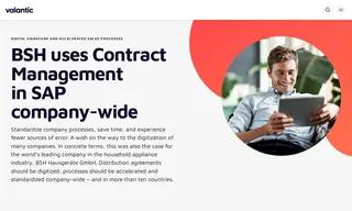 Preview of the BSH Hausgeräte GmbH Case Study