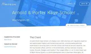 Preview of the Arnold & Porter Kaye Scholer LLP Case Study