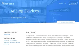 Preview of the Analog Devices Case Study