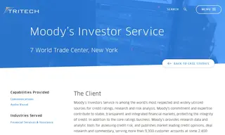 Preview of the Moody’s Investor Service Case Study
