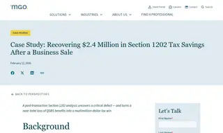 Preview of the California-based Financial Services Company Case Study