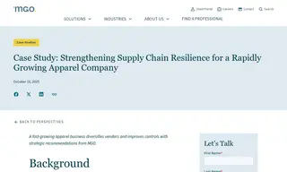 Preview of the Rapidly Growing Apparel Company Case Study