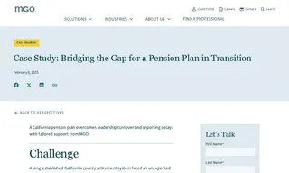 Preview of the California County Retirement System Pension Plan Case Study