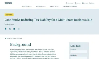 Preview of the Client Preparing to Sell Their Business Case Study