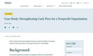 Preview of the Nonprofit Organization Case Study