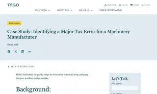 Preview of the Innovative Manufacturing Company Case Study