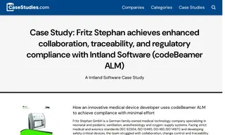 Preview of the Fritz Stephan GmbH Case Study