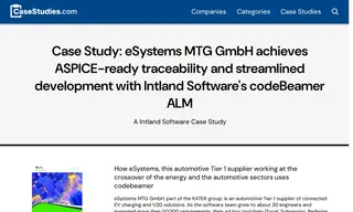 Preview of the eSystems MTG GmbH Case Study