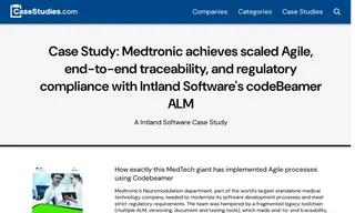 Preview of the Medtronic Case Study