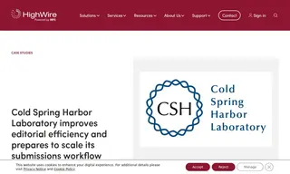 Preview of the Cold Spring Harbor Laboratory Case Study