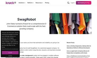 Preview of the SwagRobot Case Study