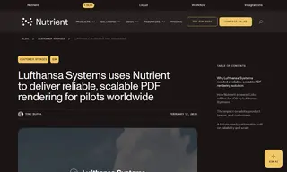 Preview of the Lufthansa Systems Case Study