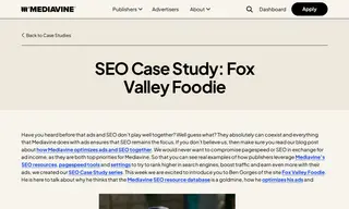 Preview of the Fox Valley Foodie Case Study