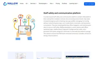 Preview of the London-based Staff Safety and Communication Platform Case Study