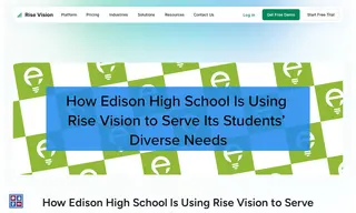 Preview of the Edison High School Case Study
