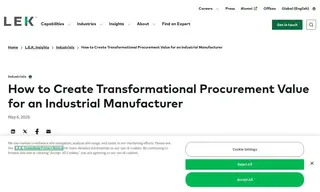 Preview of the Mid-market Industrial Manufacturer Case Study