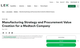 Preview of the Global Medical Device Manufacturer Case Study