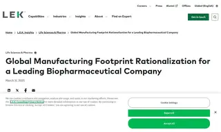 Preview of the Leading Biopharmaceutical Company Case Study