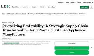 Preview of the Premium Kitchen Appliance Manufacturer Case Study