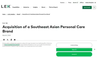 Preview of the Beauty and Personal Care Brand Case Study