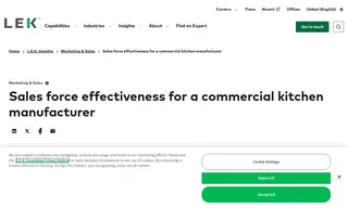 Preview of the Commercial Kitchen Equipment Manufacturer Case Study