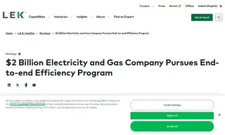 Preview of the $2 Billion Electricity and Gas Company Case Study