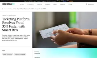Preview of the Global Ticketing-platform Company Case Study