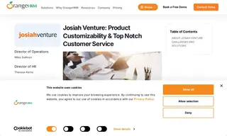 Preview of the Josiah Venture Case Study