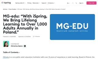 Preview of the MG-edu Case Study