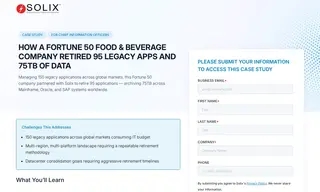 Preview of the Fortune 50 Food & Beverage Company Case Study