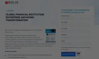 Preview of the Leading Global Financial Services Organization Case Study