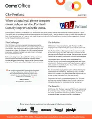 Preview of the CSz-Portland Case Study